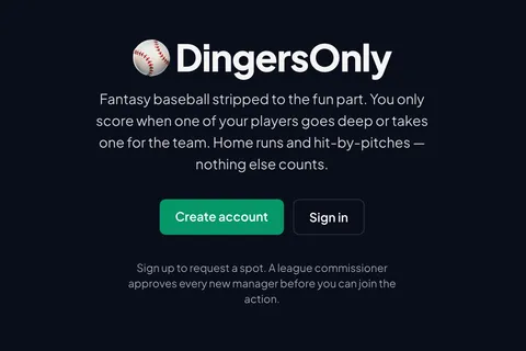 Screenshot of Dingers Only